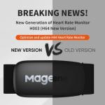 Magene H64 Heart Rate Monitor, Heart Rate Sensor Chest Strap, Protocol ANT+/Bluetooth, Compatible with iOS/Android APPs (New H64)
