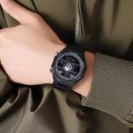 findtime Pedometer Watch, Digital Steps Calorie Counter Without Bluetooth No App Required No Phone Needed Fitness Tracker with Distance Dual Time Countdown Stopwatch