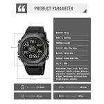 findtime Pedometer Watch, Digital Steps Calorie Counter Without Bluetooth No App Required No Phone Needed Fitness Tracker with Distance Dual Time Countdown Stopwatch