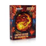 Magic: The Gathering Stained Glass Mountain Augmented Reality Collector Enamel MTG Pin by PINFINITY! Exclusive Ltd Ed Pins with Interactive Digital Content Activation to Collect, Share, Swap and Wear!