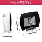 16 Pcs Pedometer for Walking Steps and Miles Simple Pedometer Clip on with Large Digital Display Portable LCD Step Counter Bulk Gift for Women Men Adults
