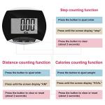 16 Pcs Pedometer for Walking Steps and Miles Simple Pedometer Clip on with Large Digital Display Portable LCD Step Counter Bulk Gift for Women Men Adults