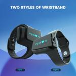 Wellue O2 Pulse Oximeter with Smart Reminder | Blood Oxygen Saturation Monitor for SpO2 and Heart Rate Tracking Continuously, Bluetooth Finger Ring with Free APP &PC Report, Style 1