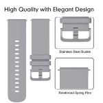 Compatible with EGQINR Smartwatch Bands, Lamshaw Classic Watch Bands 18mm Soft Silicone Bands Bracelet Sports Strap Compatible with EGQINR H31/MKYOPT H31 Smartwatch Fitness Trackers-1.58"", 3Pack-M