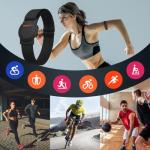 moofit HW401 Heart Rate Monitor Armband, IP67 Waterproof, Support Bluetooth/ANT+, Rechargeable Optical Heart Rate Sensor Bracelet Works with Wahoo, Strava, Elite HRV