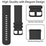 Compatible with EGQINR Smartwatch Bands, Lamshaw Classic Watch Bands 18mm Soft Silicone Bands Bracelet Sports Strap Compatible with EGQINR H31/MKYOPT H31 Smartwatch Fitness Trackers-1.58"", 3Pack-M