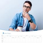 Wellue O2 Pulse Oximeter with Smart Reminder | Blood Oxygen Saturation Monitor for SpO2 and Heart Rate Tracking Continuously, Bluetooth Finger Ring with Free APP &PC Report, Style 1