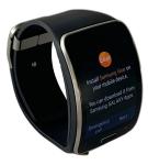 Samsung Galaxy Gear S SM-R750A Curved Super AMOLED Smart Watch  - Black