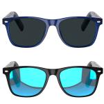 Smart Translation Sunglasses AI Shades 11H Battery Life Voice Assistant Blue ×2 