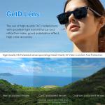 Smart Translation Sunglasses AI Shades 11H Battery Life Voice Assistant Blue ×2 