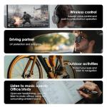 GetD AI Glasses, AI Translator Powered by ChatGPT, AI Assistant, Bluetooth Smart Glasses for Men & Women, Polarized Sunglasses, Audio Smart Eyewear for Gaming Travel Meeting Memos, Earphone Glasses