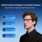 AI Glasses for Men/Women,Bluetooth Glasses with 138+ Translation for Men/Women,T