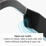 Carrera Smart Glasses with Alexa (newest model), Smart audio glasses, Sprinter black frames with blue light filtering lenses, Square