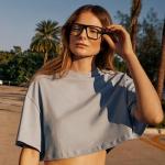 Carrera Smart Glasses with Alexa (newest model), Smart audio glasses, Sprinter black frames with blue light filtering lenses, Square