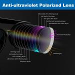 Smart Translation Sunglasses AI Shades 11H Battery Life Voice Assistant Blue ×2 