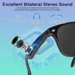 2BB Smart Translation Glasses for Men with Chat GPT, AI Sunglasses with VideoCall Translation Compatible for Android iOS, Bluetooth Calls, 50 Hour Battery Life, UV Protection, Voice Control