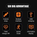 Fit@bit Smart Watch Activity Tracker Fitness Watches Heart Rate Monitor 2025****