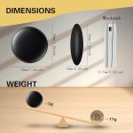 Mini GPS Tracker for Vehicles – Hidden Real-Time Locator for Cars, Bluetooth Locator Magnetic Car Tracking Device, Kids,Pets,Seniors,No Monthly Fee,Works with Find My (iOS),Waterproof,No SIM Required