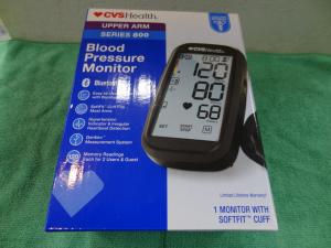 CVS Health Series 800 Upper Arm Blood Pressure Monitor Bluetooth Softfit Cuff