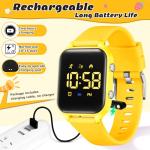 L LAVAREDO Waterproof Kids Digital Watches for Boys Girls,Sport Watch with Pedometer Stopwatch Vibration Alarm for Ages 5-13,No App Fitness Tracker Watch for Kids Teens Birthday