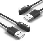 Xininyia Compatible with FITVII Ole, Nexa, Fino 2, H56, HM57, HM58, HM78 and HM08 Fitness Tracker Charger, [2-Pack] Magnetic Charging Cable Smartwatch Charger for FITVII Smart Watch (Black&Black)