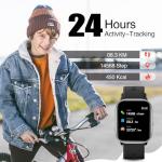 meoonley Kids Watch for Boys Girls with IP68 Waterproof, Girls Smart Watch with 19 Sports Modes, Sleep Tracking, Pedometer, Stopwatch, Kids Activity Tracker, Birthday Gifts for Boys Age 6-15 Years Old