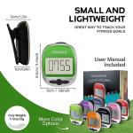 PINGKO Outdoor Multi-Function Portable Sport Pedometer Step/Distance/Calories Counter - Green