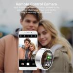 Health Tracker Ring, Smart Health Ring for Women Men with Heart Rate, Blood Oxygen, Sleep Monitor, Steps,Calories, No Subscription Fee, IP68 Waterproof Smart Ring for iPhone & Android (Silver, 7#)