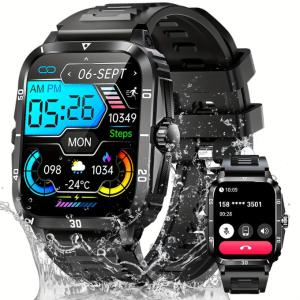 Waterproof Smart Watch for Men - iPhone & Android