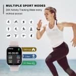 Waterproof Smart Watch for Fitness and Heart Rate
