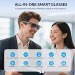 Bluetooth Smart Glasses with 160 Language Translation