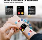 Waterproof Smart Watch for Fitness and Heart Rate