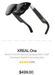 XREAL One AR Glasses with X1 Chip and HD Display