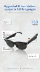 AI Smart Translator Glasses with Earphones for Travel
