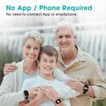 Senior-Friendly Waterproof Fitness Tracker Watch