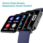 Senior-Friendly Waterproof Fitness Tracker Watch