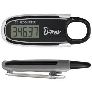 3D Pedometer with Clip and Carabiner for Walking