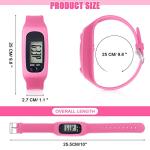 Silicone Fitness Tracker Watch - 3 Pack