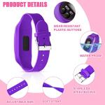 Silicone Fitness Tracker Watch - 3 Pack