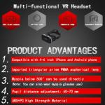 VR Headset with Remote for Games and Movies