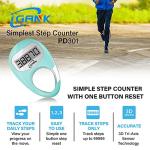 iGANK 3D Pedometer Step Counter - Turquoise