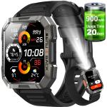 Men's Bluetooth Military Smart Watch with 5ATM Waterproof