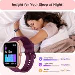 Smart Watch for Women Men, Smartwatch for iPhone & Android Bluetooth (Answer/Call) Built-in Alexa, 1.91" HD Fitness Tracker with 105+ Sport Modes, IP68 Waterproof, Sleep/Heart Rate/SpO2/Stress Monitor