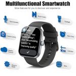 2025 Smart Watch for Men Women, 1.96" HD Fitness Tracker Running Watch (Answer/Make Call), IP68 Waterproof,Pedometer, Step/Sleep/Heart Rate Monitor,110+ Sport Mode Smartwatch for iOS Android Phone
