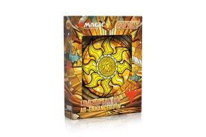 Magic The Gathering Stained Glass Plains Augmented Reality Collectors Enamel MTG Pin by PINFINITY Exclusive Ltd Ed Pins with Interactive AR Digital Content Activation to Collect, Share, Swap and Wear!