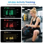 Pedometer Watch No APP/Phone Required, Waterproof Fitness Tracker Watch with Heart Rate Monitor, Large Screen with Pedometer, Sleep Tracking, Calories & Step Counter, Smart Watches for Women Men