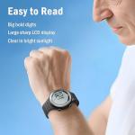 EZON Heart Rate Monitor and Chest Strap, Exercise Heart Rate Monitor, Sports Watch with HRM, Waterproof, Stopwatch, Hourly Chime T007