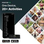 Frontier X2 Smart Heart Rate Monitor Chest Strap, Wireless Heart Health Monitor with Strain, Breathing Rate, and Fitness Tracking with Continuous Heart Rate Monitoring