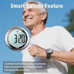 EZON Heart Rate Monitor and Chest Strap, Exercise Heart Rate Monitor, Sports Watch with HRM, Waterproof, Stopwatch, Hourly Chime T007