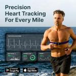 Frontier X2 Smart Heart Rate Monitor Chest Strap, Wireless Heart Health Monitor with Strain, Breathing Rate, and Fitness Tracking with Continuous Heart Rate Monitoring